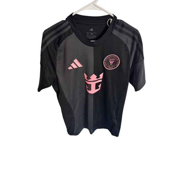 MLS Messi Soccer Jersey NWT ADIDAS Size Medium Slim Fit Black Pink Away Jersey $ - Picture 13 of 14